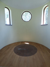 efekt końcowy ułożenia podłogi w chórze zakonnym (kaplicy)